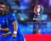 Best 10 goals Euro 2016 (France) • GROUP STAGEnEnjoynMusic:nDEAF KEV - Invincible [NCS Release]nMy page:nVk.com: https://vk.com/zhavoronkov_knInstagram: https://www.instagram.com/k_zhavoronkov/nFB: https://www.facebook.com/FlameStudioPronn10. Milan Skoda (Czech Republic vs Croatia)n9. Admir Mehmedi (Romania vs Switzerland)n8. Jakub Blaszczykowski (Ukraine vs Poland)n7. Adam Szalai (Austria vs Hungary)n6. Zoltan Gera(Hungary vs Portugal)n5. Gareth Bale (England vs Wales)n4. Marek Hamsik ( Russi