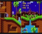ZeronesXX vs ZX7 in Sonic the Hedgehog (Genesis), ZeronesXX playing as Sonic and ZX7 playing as Shadow.