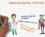 Here are a few symptoms of Xanax withdrawalyou might deal with:::nHeadaches.nInsomnia.nNausea and vomiting.nTremors particularly hand tremors.nIncreased anxiety.nBrain fog.nDepression.n---------------------------------------n3 ways to make detox easy ::n-----------------------------------------nMeditation:n1.Meditation helps a lot in reducing the stress and depressionyou will face during the detox process.n2.It will help you maintain your peace of mind.n3.It will also help in reducing inso