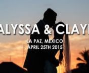 Destination wedding at the tip of Baja California, in beautiful La Paz. Alyssa hadn&#39;t planned on having a videographer for her wedding, but instead one of her guests brought a few gopros and filmed for fun. The footage itself was very impressive as it captured so many different aspects of Claye and Alyssa&#39;s wedding. The wedding looked like so much fun and its evident in everything filmed here. The two&#39;s first dance song was