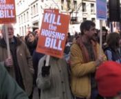 Kill the Housing Bill Campaign Film in Sylheti - English transcriptnn(Title)nThe Housing Crisisnn(Crowd chants)nKill kill the Housing Bill!nn(Banner)nHands off our homesnn(Banner)nI&#39;m not movingnn(Demonstrator)nThese people are here to protect their houses, protect their homes.nn(Demonstrator)nIts going to make it impossible for people not even on minimum wage but people on average wages to be able to afford anywhere to live in London.nn(Demonstrator)nPeople have the right to live in decent hous