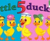 Five Little Ducks Nursery Rhyme With Lyrics - Cartoon Animation Rhymes &amp; Songs for Children nnThis is a story of a mother duck who loses her five little ducks one by one and then finally getting them all back. This song will be helpful for kids to learn the numbers.nnOne, two, three, four, five little ducksnWhenswimming one daynOver the hill and far awaynMother duckn