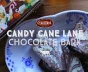 Celestial Seasonings Candy Cane Lane Tea Chocolate Bark from candy cane lane