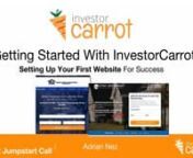 InvestorCarrot's Getting Started Call from investorcarrot