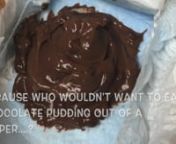 Because.... who wouldn&#39;t want to eat chocolate pudding out of a diaper??