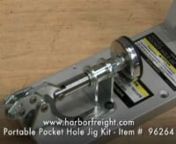 This pocket hole jig kit creates pocket holes at variable center distances for a range of material thicknesses! Constructed of hardened steel, the drill guides help achieve maximum precision in your drilling. This pocket hole jig kit mounts securely to your workbench or can be used as a portable unit from job to job. The pocket jig kit includes drill guide blocks, L base, 3/8