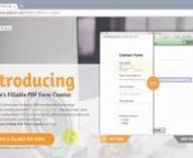 JotForm has just released amazing new way to create PDF forms from your web forms. The form can be filled and then printed/emailed/submitted back to the owner. Check out this link http://www.jotform.com/fillable-pdf-form-creator/