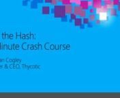 Join Jonathan Cogley, CEO at Thycotic, for a crash course in Pass the Hash attacks. Find out how they happen, ways newer versions of Windows help protect against them, and other steps you can take to protect your organization. Recorded live at Microsoft Ignite 2015.nnPass the Hash is a very popular attack that takes just minutes to escalate. When successful, an attacker can capture a password hash for a domain admin account instantly. Once the hash is compromised, it can be used to move horizont