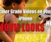 To watch the original video on YouTube click on this link: https://youtu.be/NcQJaH07f4gnnSubscribe to this channel to see other videos: http://vid.io/xqjjnColor Grade on your iPhone using Movie looks HDnnColor Grade on your iPhone using Movie looks HD