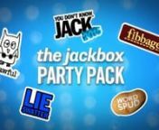 Available NOW on PS4, PS3, Xbox One, PC Steam, Amazon Fire TV and Fire TV Stick, OUYA, and the Nexus Player! For 1-100 players! Your phones or tablets are your controllers! The team behind YOU DON’T KNOW JACK presents FIVE guffaw-inducing party games in one pack! You’re gonna need more than one party for this.nnhttp://jackboxgames.com/project/jbpp/