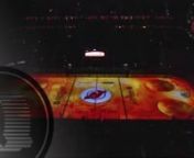 This season, the New Jersey Devils became the first team to permanently install projection mapping as part of their pre-game festivities.