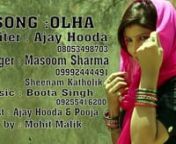 Ajay Hooda & Pooja Hooda New SongOLHA Mein PatolaLatest Haryanvi Song 2014 from hooda