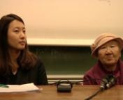 Rencontre avec une survivante Coréenne de la délégation du Conseil Coréen des