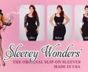 Sleevey Wonders are reversible slip-on sleeves made to wear UNDER all your sleeveless &amp; strapless tops and dresses, magically transforming your outfit into something NEW!nnPlease visit us at our website http://www.sleeveywonders.com or ask for Sleevey Wonders at your favorite boutique!