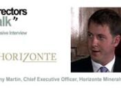 Jeremy Martin CEO of Horizonte Minerals provides a background on the company, explains why they are a good investment and provides a road-map for the next couple of years.nnHorizonte Minerals Plc. is an AIM and TSX quoted company focused on developing the 100%-owned Araguaia nickel project in Brazil. Horizonte has a strategic mining shareholder — Teck Resources Limited.nnJeremy Martin holds a degree in Mining Geology from the Camborne School of Mines, and an MSc. in mineral exploration from th