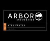 A collaboration with Steve Klassen, 5x winner of the Verbier Extreme and owner Wave Rave Snowboard Shop in Mammoth. Steve’s 20 years of R&amp;D experience helped us create a rocket built for performance at speed and through variable, big mountain terrain. Expect Ferrari like acceleration and control.nnTo learn more about the Steepwater visit: http://arborcollective.com/snowboards/products/steepwater/