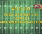 South Panola vs. Olive Branch: Great American Rivalry Series Game Preview 2015 [HD]nnWELCOME TO THE 2015 GREAT AMERICAN RIVALRY SERIES PRESENTED BY THE UNITED STATES MARINES ON THE BRAINBOX SPORTS NETWORK.OUR NEXT FRIDAY NIGHT BROADCAST FEATURES TWO OF THE TOP TEAMS IN MISSISSIPPI. A RIVALRY DATING BACK TO 1972 AND THE CHICKSAW CONFERENCE, OLIVE BRANCH AND SOUTH PANOLA OFTEN PLAY EACH OTHER TWICE IN A YEAR. ONCE DURING THE REGULAR SEASON AND QUITE OFTEN…BATTLING AGAIN IN THE PLAYOFFS! THIS M