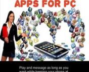 http://appsforpcrun.com/nThere are lots of software on the internet that enables you to play all your favorite Android games on your PC. But the best of all, which we recommend is the BlueStacks Android Emulator.