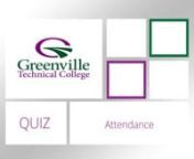 GTC - Video 3G - Attendance Pop Quiz from3g