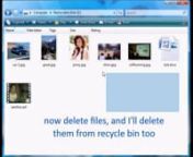 http://www.asoftech.com/articles/how-to-recover-files-deleted-from-recycle-bin.htmlnnAccidentally deleted files from your Windows computer recycle bin? Permanently deleted photo video files after recycle bin empty? You can recover lost deleted formatted pictures videos document files from Windows computer trash with Windows data recovery freeware. Download Windows data recovery software for free from link above and use it to undelete files from Windows recycle bin. It can recover photos JPG, JPE