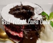 Red Velvet Lava Cake from red velvet lava cake