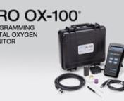 The PRO OX-100 http://www.aquasolwelding.com/pro-ox-100 programmable handheld digital oxygen monitor is designed to give operators the most precise oxygen level readings possible.nnIt is equipped with many advanced features such as its data logging capabilities, which allow operators to create permanent records of real time data (at 15 second intervals) and export up to 50 data points to Microsoft® Excel and plain text format.nThe PRO OX-100 also offers a built-in, programmable multi-language f