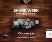 The Studio has worked again with Ceri Payne to produce a wonderful piece of creative for Discovery Channel’s ‘Shark Week’. The Promo idea was to create sharks swimming around a living room floor with just the fins showing. They had to dive, circle and create formations throughout the promo as the couple watching TV seems oblivious to what’s going on. In fact the only thing that notices is the dog who makes a ‘shark’ exit!nnThe whole promo had to be created in just over 1 week which m