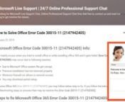 Looking guide for How to Solve Office Error Code 30015-11 (2147942405) then this video may help you out, if you this video is so fast and you not able to perform steps then you may check this content at our blog @ https://mslivesupportchat.blogspot.com/2019/01/office-error-code-30015-11-2147942405.html