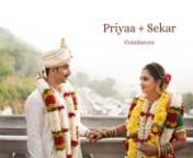 Client: Sekar &amp; PriyaanEvent type: South Indian Hindu Wedding &#124; Two states cross Culture &#124; Wedding HighlightsnPlace : CoimbatorenSong :Kaatru Veliyidai Kannamma &#124; Pradeep Kumar &#124; Keerthana &#124; B Prasanna &#124; BP Collectivenfor enquiresnJD photography &#124; India ne-mail: info@jdphotography.co.innring at +91 7339 222 739