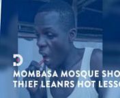 A man caught stealing shoes outside a mosque in Mombasa was forced to eat raw hot chillis as punishment.nnThe middle-aged man confessed to stealing shoes and selling them at a throwaway price to another accomplice by the name ofFelix who works at the Ferry and takes the shoes to Changamwe.nnHe pleaded with his