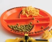 Make every meal a construction site of creativity with this plate and set of equipment-inspired utensils. https://bit.ly/2ziEOxK