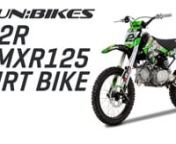 This and more available at https://www.funbikes.co.uknnThe KMXR125 pit bike is new for the 2019 season.nnBeing CRF70 based these bikes are bigger than the equivalent CRF50 range by around 10cm in seat height, making them much more comfortable for adults and teens when riding “in the seat”. This 17/14 big-wheeled version has a seat height of 86cm.nn125cc 4-stroke enginenIt features a 125cc 4-stroke air cooled engine. For pure performance reasons, the gearbox has been fitted with a racing patt