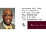 ﻿﻿﻿133 Macaw Ln La Vergne TN 37086 &#124; Jimmy PittsnnJimmy PittsnnJimmy has lived in Rutherford County since 1999 and has served on various boards and committee&#39;s: Boy&#39;s &amp; Girls Club, Carpe Artista, Smyrna Activity Center, Smyrna Parks &amp; Rec, Smyrna Planning Commission, and more. Jimmy is also a graduate of Leadership Rutherford and has served as a diplomat for the Chamber of Commerce. Jimmy has over 20 years of corporate experience working with Sprint Nextel and HCA. Jimmy has his ma