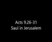 Indian Sign Language (ISL) Deaf Bible (KJV) Acts 9:26-31 Saul in Jerusalem