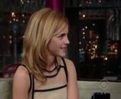Emma Watson on David Letterman from emma watson david letterman