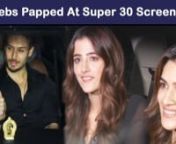 Hrithik Roshan and Mrunal Thakur starrer Super 30 is slated to hit the theatre screens on 12th July. Ahead of the film&#39;s release, the makers organized a special screening of Super 30. Kriti Sanon arrived at the screening with her sister Nupur Sanon. Tiger Shroff, Disha Patani, and Farah Khan among others were also spotted at the screening of Super 30. Check out the video and let us know whether you are excited about the film or not in the comments section below.