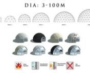 Combining with LED bar, Shelter has developed the illumination dome to light up the dark night event. The diameter range which is the same as the common dome tent (dia.3m – 60m ). This 5m diameter geodome tent is the product sample for one of our overseas client. He is appreciated by the lighting effect inside the dome.nIllumination dome will be ideal venue for pop-up shop, store in children themed park, brand promotion and more. The lighting effect is designed by the computer programme.nHow i
