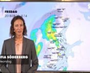 Lite svalare och av och till regn och regnskurar. Meteorolog Sofia Söderberg ger dig prognosen för de kommande dagarna.