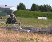 Approximately 500 Soldiers of the 173rd Infantry Brigade Combat Team (Airborne) and attached units, Italian Armed Forces and Israeli Defense Forces conducted airborne insertion exercises of personnel and heavy equipment on Miroslawiec Airfield, Poland, June 8, 2018. nThe airborne operations were part of Exercise Swift Response 18 taking place in the Miroslawiec and Drawsko Promorskie Training Areas. SR18 is one of the premier military crisis response training events for multinational airborne f