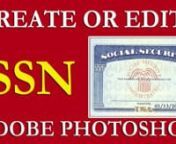 By following this tutorial, you will be able to create a fake Social Security Card with your new or updated information, or edit an existing SS Card with the latest details you require in just a few easy steps!nFree Work Sample, No Upfront PaymentnnContact me if you want your SSN CardCreated for You.nWhatsApp or Message: +1 8015039073nEmail: levisgig123@gmail.comnTelegram : +18015039073nhttps://www.mydocshub.com nTools Needed to Edit SSN Card: n1. Adobe Photoshop (Get Photoshop on desktop an