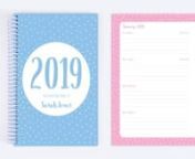 Create your own personalised diary for 2019 and make it your most organised year yet!