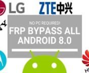 Hey Guys and Gals, read the description below very carefully for more information about the FRP bypass! Please let us know how your FRP bypass went in the comments below :)nnWe found you this Google account verification bypass that works on almost ALL Android devices running Android version 8.0 (Oreo) using a super easy Talkback method, but unfortunately it does not work on Samsung devices because you are not able to access “Global Text Menu” using the “L” gesture on Samsung devices with
