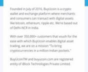 buyUCoin– India’s most secured cryptotrading platform!nInvest in bitcoins , Ethereum, ripple and many such cryptocurrencies at one go with buyUcoin - India&#39;s most trusted and secured trading platform. JOIN the 350+k traders community and start investing now!!nVISITbuyUcoin for more information!nWhy to Buy Bitcoin in India?nOne of the main reasons for investment in Bitcoins is the high profitable returns that the Cryptocurrency provides to the investors in a comparatively short period of ti