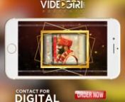 Make Your Own Custom Wedding Invitation Video Like This Just Share Content/Pictures/Background Music and Get Video in 24 Working hours.nnGet in touch with us:nPh: +91-7307373074nWhatsApp: http://tiny.cc/PacewalkVideosnWebsite: pacewalk.comnE-mail: care@pacewalk.comnnYou can share easily this video through YouTube, Facebook, Twitter, WhatsApp, Instagram and any Social Sites.nnVideogiri.com is the most trusted &amp; famous website for making Digital wedding invitation videos and ecards. You can ea