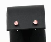 Each diamond is between .23ct - .27ct and is a beautiful fancy intense pink color . Their clarity is SI1 - SI2. We have them set in 14k rose gold 3 prong martini style mountings. So when they are on the ear lobe all you really see is gorgeous pink sparkle. What gal wouldn&#39;t want that? For more information, please visit: https://www.yatesjewelers.com/pink-diamond-earrings-halfcarat.html