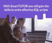 After going through the SQL Development Part I and Part II modules you will possess a solid foundation for writing SQL scripting in Transact SQL. This module is driven by a user interfaces with videos and hands-on exercises. nSome of the topics you will learn are:nnDatabase design and implementationnCoding ScriptsnWorking with ViewsnHow to code Stored Procedures, Functions and TriggersnManaging Transactions and LockingnWriting SELLECT statements for a single and multi-table data retrievalnManagin