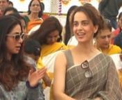 Unseen footage of Kangana Ranaut with Sridevi and Boney Kapoor from Anurag Basu’s Saraswati Puja 2018. Kangana greets and meets the iconic Sridevi and even indulges in a little conversation with her. Boney Kapoor being a chivalrous man here offers the actress his seat and lets her sit beside his wife. Kangana also warmly meets director Anurag Kashyap, musician Pritam who were present there too. Another thing to notice from the video is Sridevi’s silence. She calmly sits throughout the event