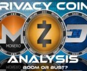 � Time stamps � nn0:00 Introduction nn0:48 Important disclaimer nn0:58 What are privacy coins? + key features (of XMR, ZEC and DASH)nn6:53 Use cases, partnerships and newsnn11:27 Ways to store and purchase XMR, ZEC and DASHnn15:13 Price analyses (ZEC and DASH; Monero (XMR) in a recent video I made)nn26:19 The future of privacy coins (My thoughts)nn30:51 Crypto market update and outronn**Related videos and whitepapers shown in the pinned comment for this video.**nnWhat are some of the key fea
