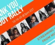 We gathered to celebrate the health and the power of the human body on Oct 16, 2020! nnTime: n3pm doors open for Livestreaming TYBR stories, face painting, gathering (only RSVPs will be permitted entry)nn4p-4:45 Speakers each for 5-10 minutes �nKellynSayernKukuwa nJoseph Eli nn4:45-4:55 Joseph Eli leads warmup qigong �nn4:55-5:05 Introduction to Ecstatic dance/eye gazingand reference to cocoa available on side tables by Luisand Claudia �nn5:05-5:20 Eye gazing experience lead by @jolenn