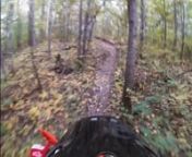 Quick section of single track riding on the 150. Only modifications are forest approved spark arrestor.